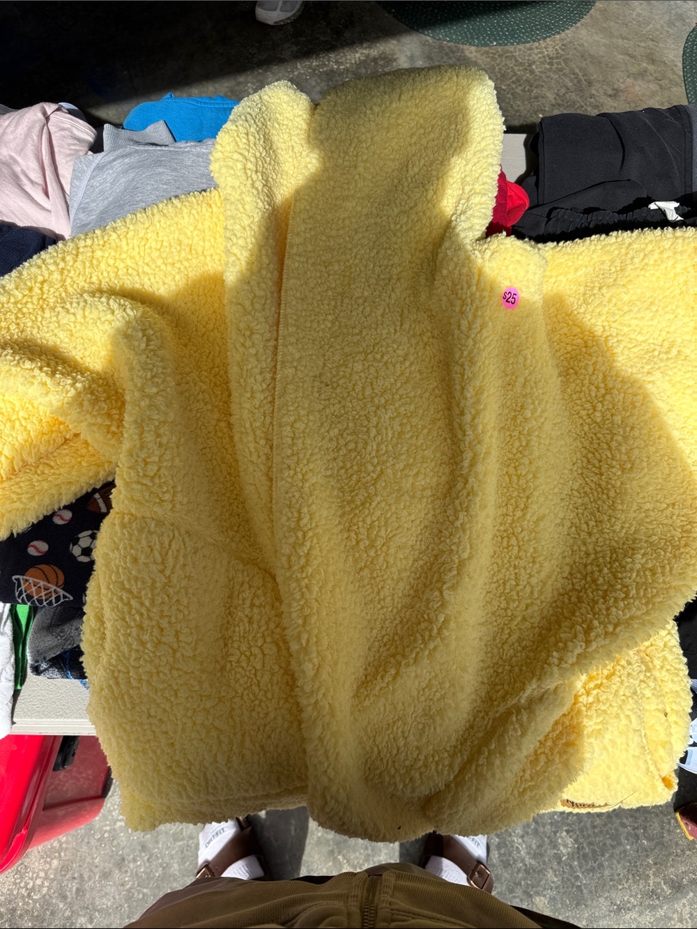 Cozy Yellow Sherpa Jacket